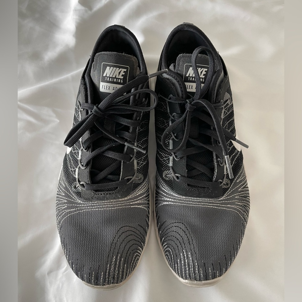Nike Flex Adapt Training Shoes. Black/Gray, Size 8.